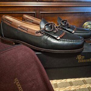 Vintage Allen Edmonds NIB/NOS Woodstock BLK/BR 11D #A47212